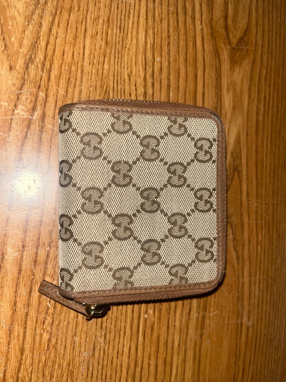 Vintage Gucci Original GG/Dollar Calf Mibcel - Mix Color Zip Wallet - Picture 4 of 6